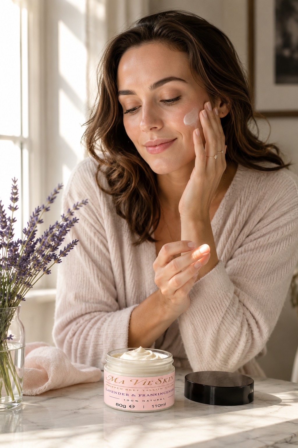Ma Vie Skin Whipped Beef Tallow Cream – Lavender & Frankincense