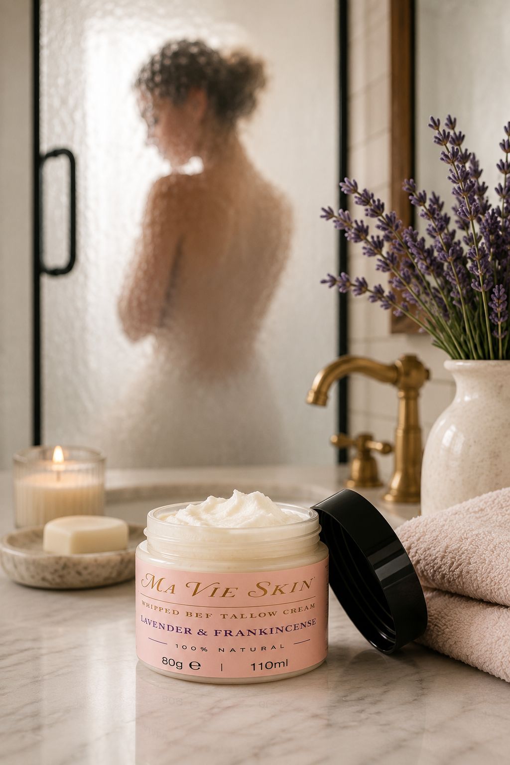 Ma Vie Skin Whipped Beef Tallow Cream – Lavender & Frankincense
