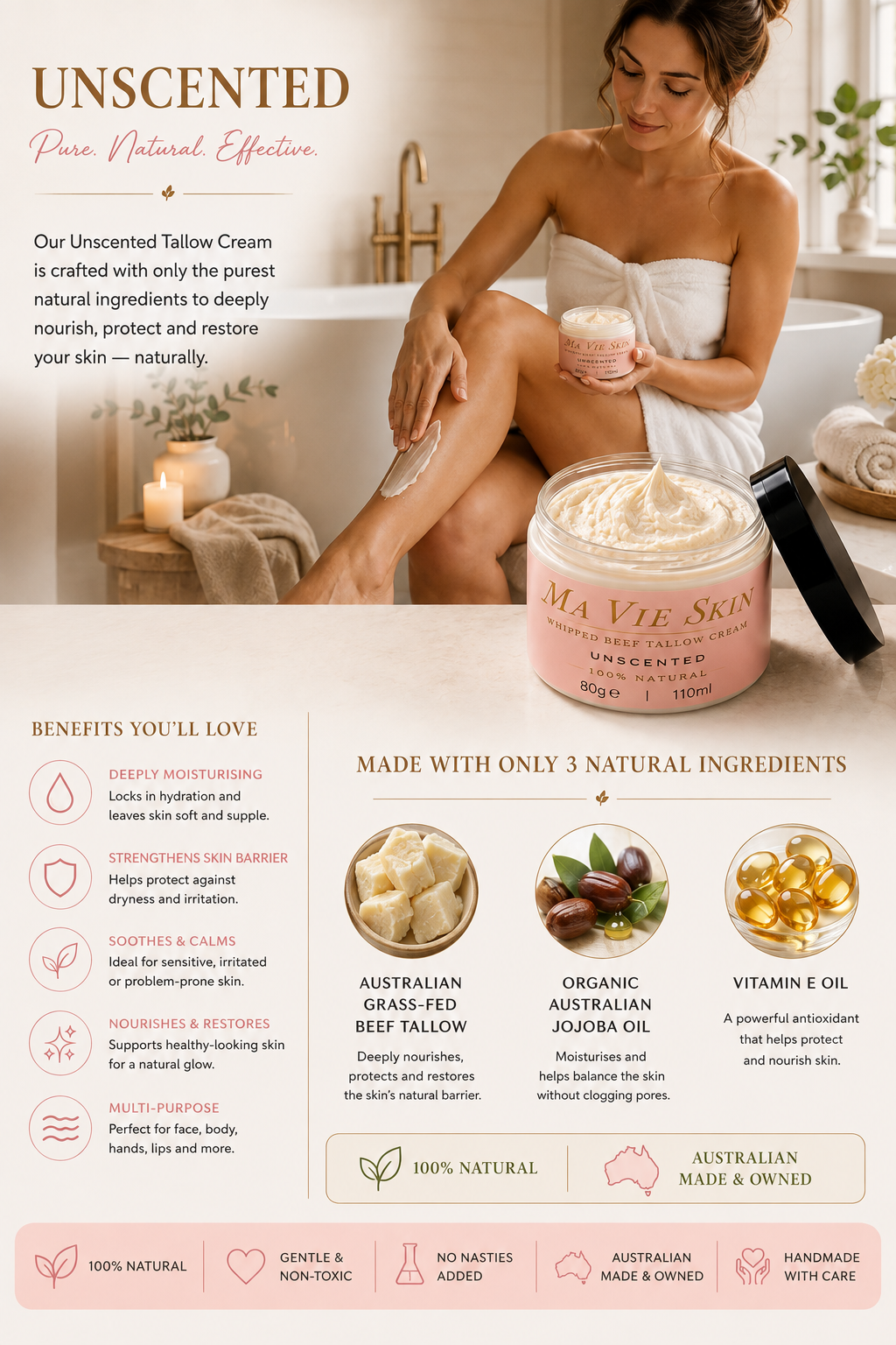 Ma Vie Skin Whipped Beef Tallow Cream