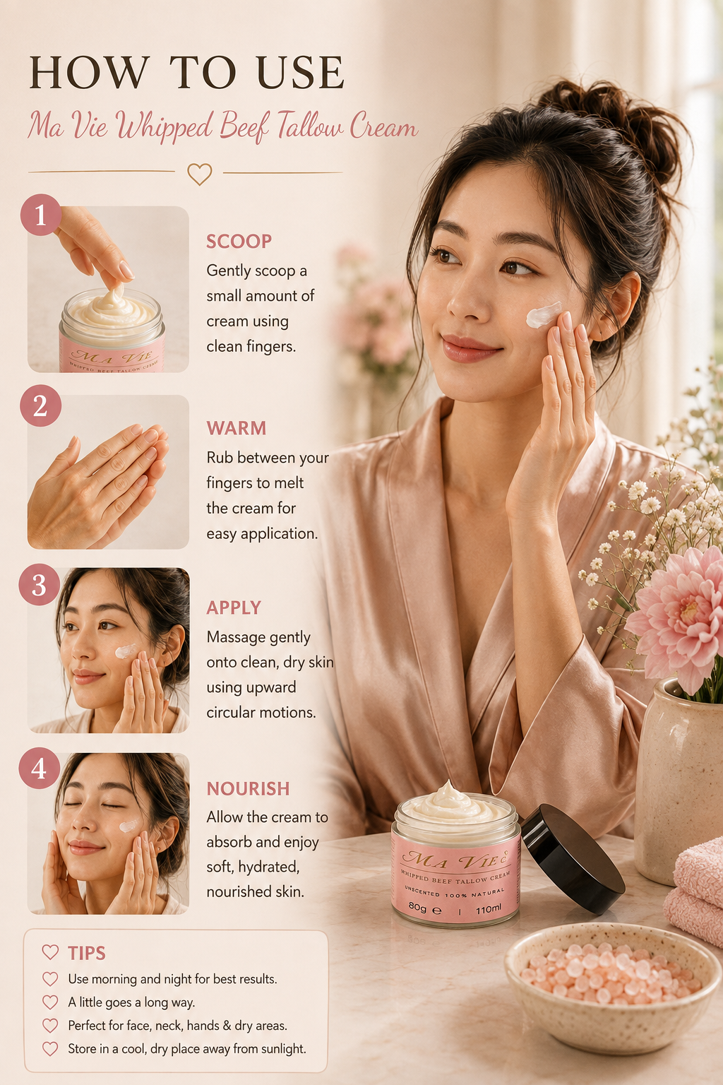 Ma Vie Skin Whipped Beef Tallow Cream